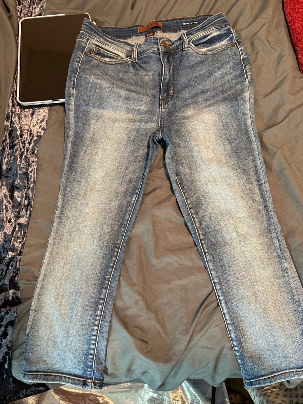 Judie blue skinny Capri